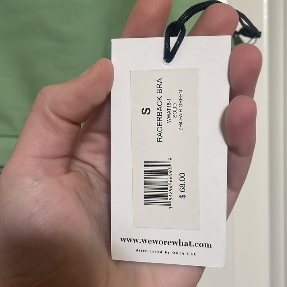 NWT WeWoreWhat RacerBack Bra Sz S - Picture 3 of 5